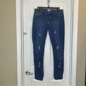 Classic Denim Distressed Skinny Jeans Size 9/10